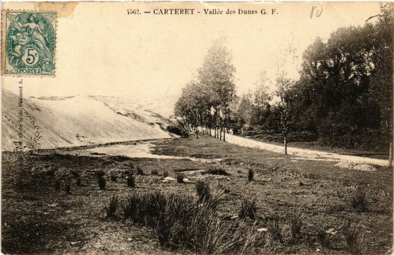 Carte postale ancienne Carteret - Vallée des Dunes