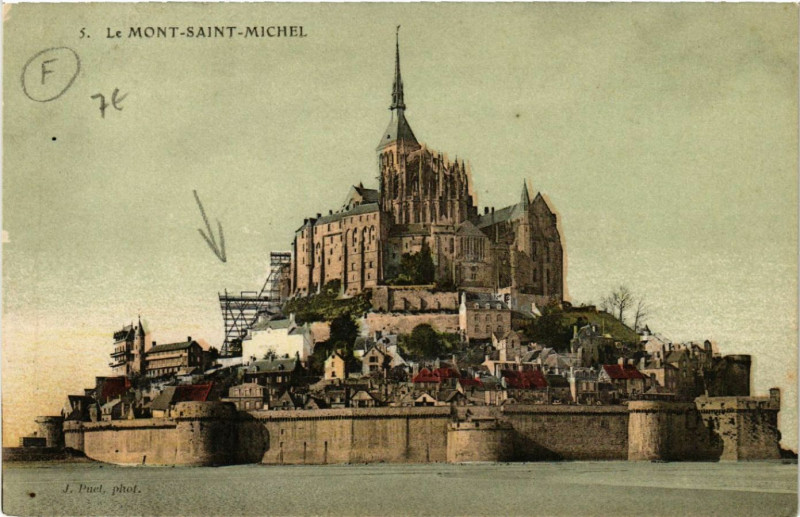 Carte postale ancienne Le Mont Saint-Michel - Vue au Mont-Saint-Michel