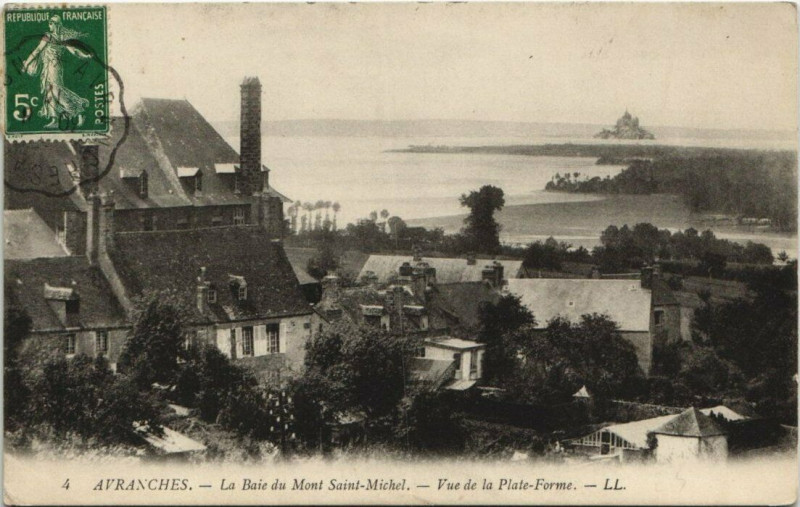 Carte postale ancienne Avranches - La Baie du Mont-Saint-Michel à Avranches
