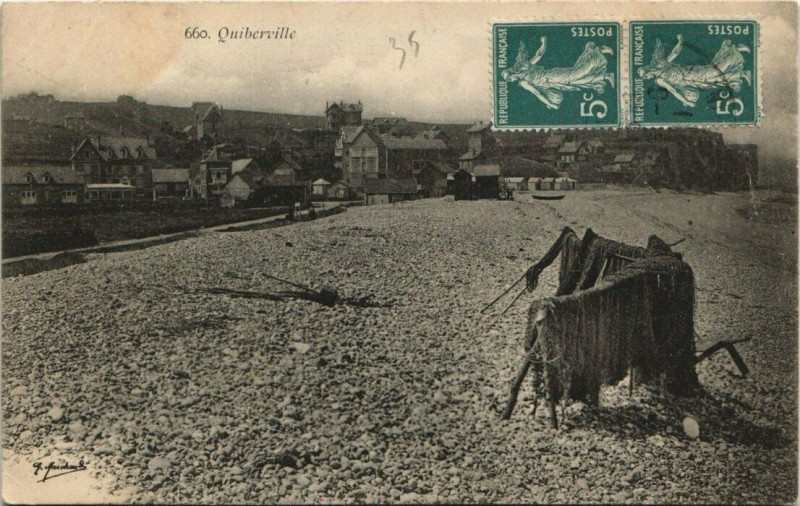 Carte postale ancienne Quiberville - La Plage
