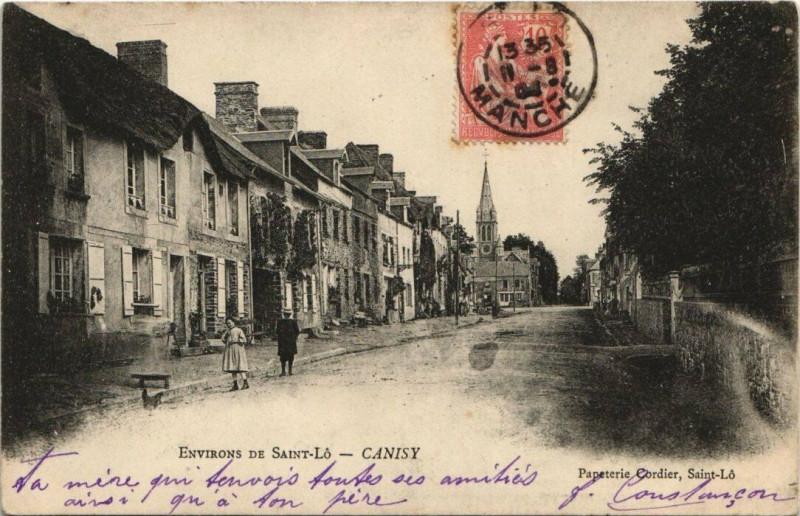 Carte postale ancienne Env. de Saint-Lo - Canisy à Saint-Lô