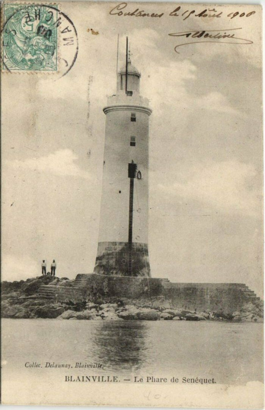 Carte postale ancienne Blainville - Le Phare de Senequet