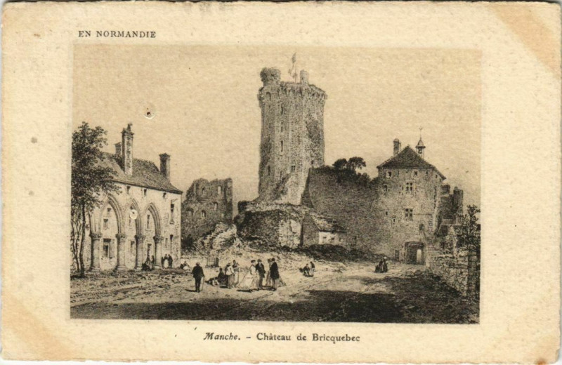 Carte postale ancienne Bricquebec - Chateau