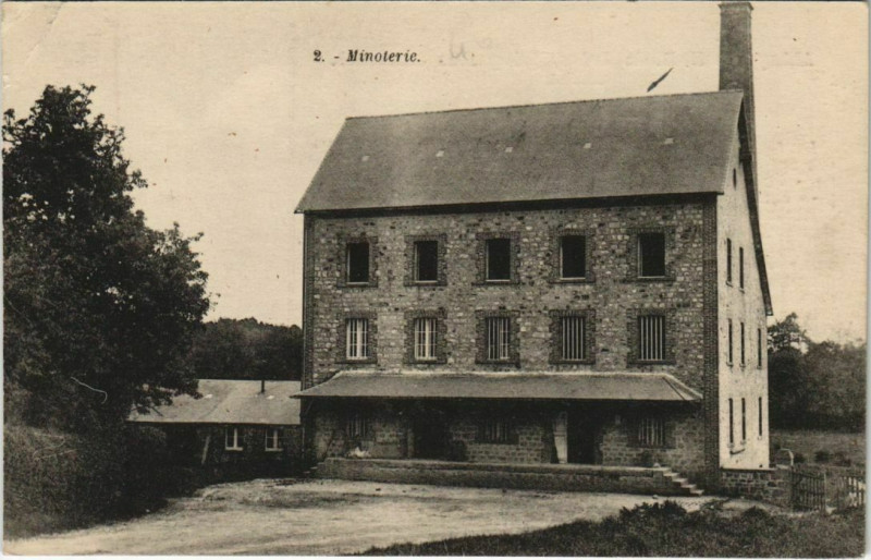 Carte postale ancienne Abbaye de N.-D. de Grace - Bricquebec - Minoterie