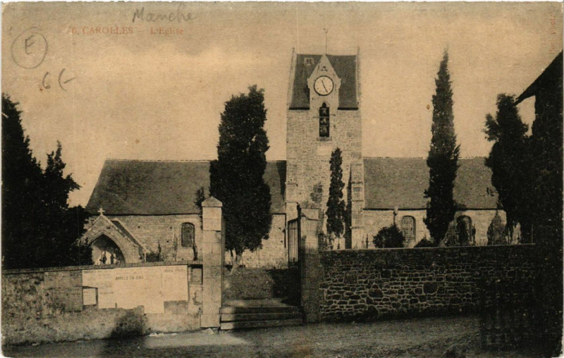Carte postale ancienne L'Eglise à Carolles