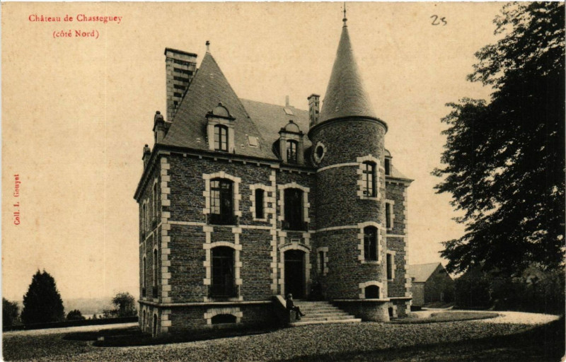 Carte postale ancienne Chasseguey - Chateau de Chasseguey - coté Nord