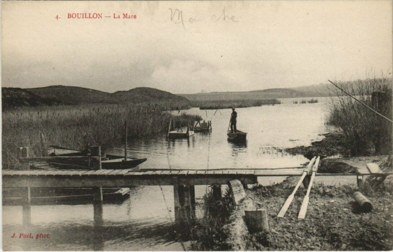 Carte postale ancienne Bouillon - La Mare