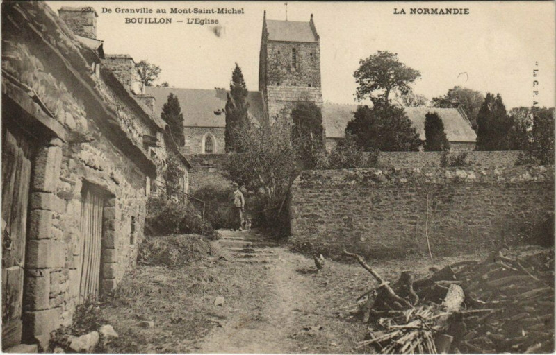 Carte postale ancienne Bouillon - L'Eglise