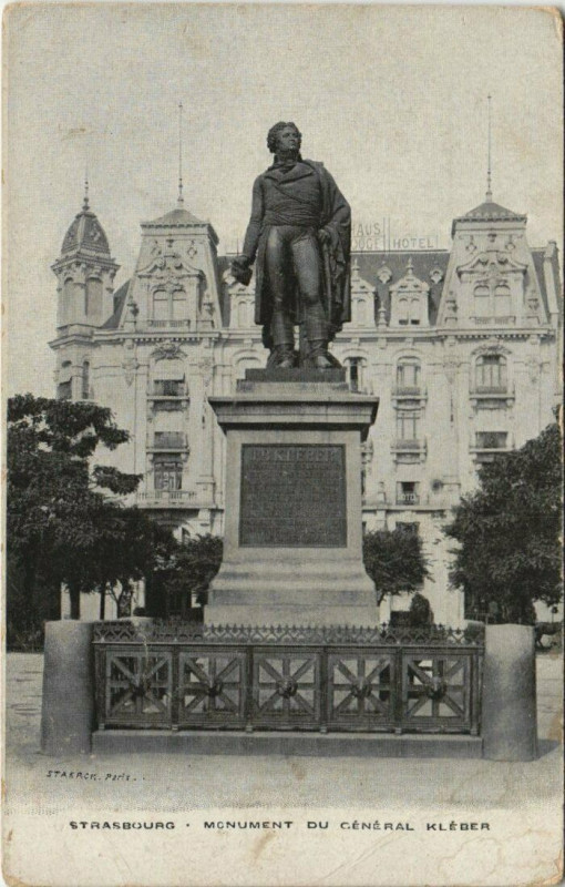 Carte postale ancienne Strasbourg - Monument du général Kleber