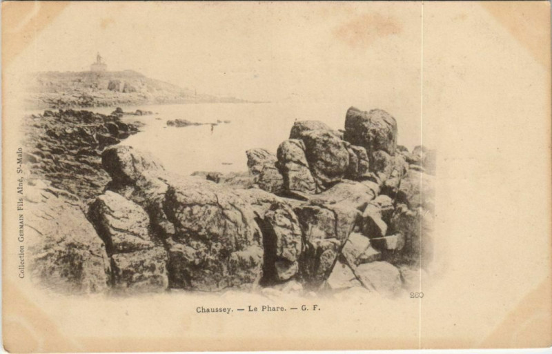 Carte postale ancienne Chaussey - Le Phare