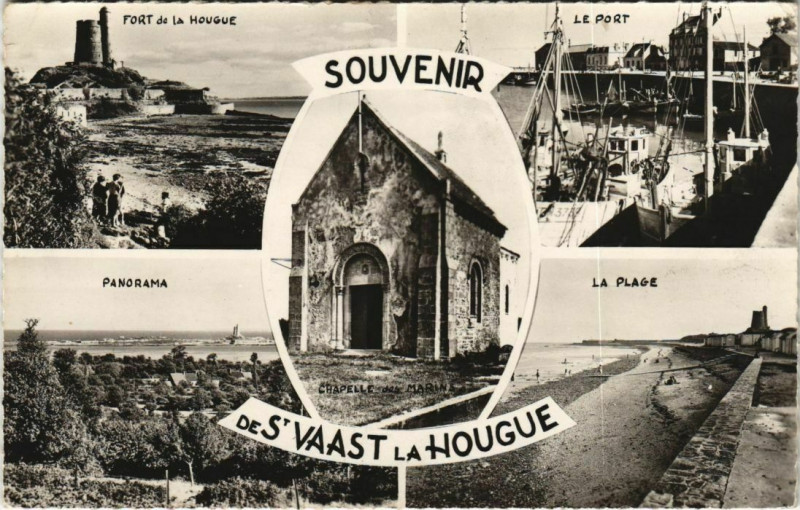 Carte postale ancienne Souvenir de Saint-Vaast La Houge