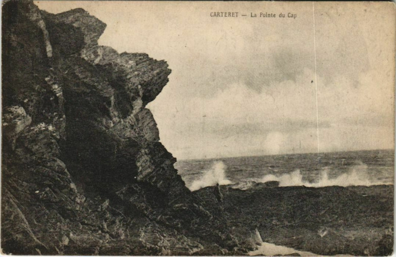 Carte postale ancienne Carteret - La Pointe du Cap
