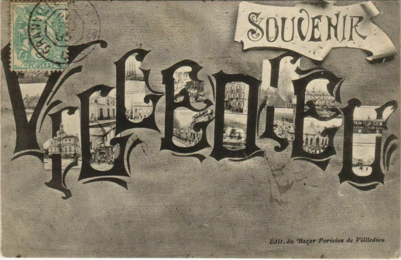 Carte postale ancienne Souvenir Villedieu