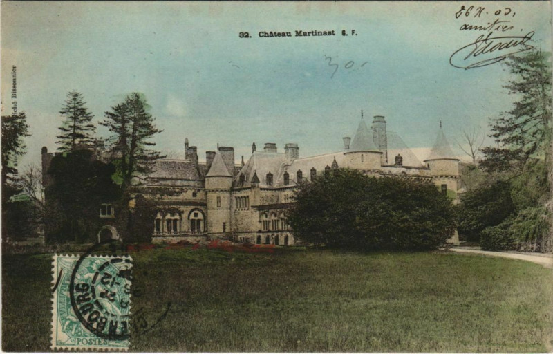 Carte postale ancienne Chateau MARTINast