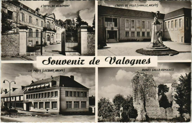 Carte postale ancienne Souvenir de Valognes à Valognes