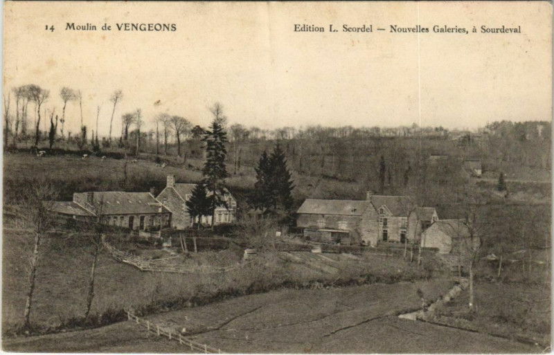 Carte postale ancienne Moulin de Vengeons