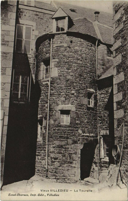 Carte postale ancienne Villedieu - La Tourelle