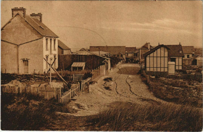 Carte postale ancienne Pirou-Plage - Boulevard Beau-Rivage à Pirou