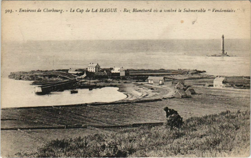Carte postale ancienne Env. de Cherbourg - Le Cap de la Hague à La Hague