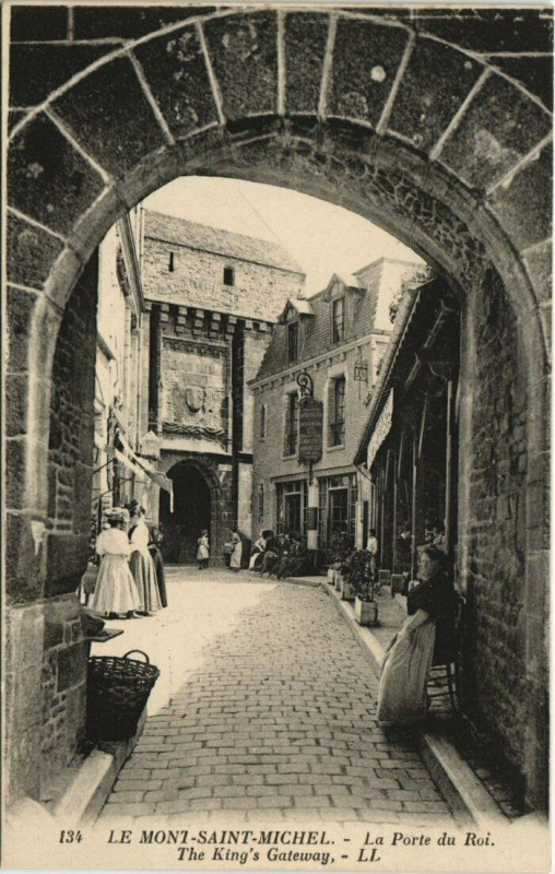 Carte postale ancienne La Mont Saint-Michel La Porte du Roi
