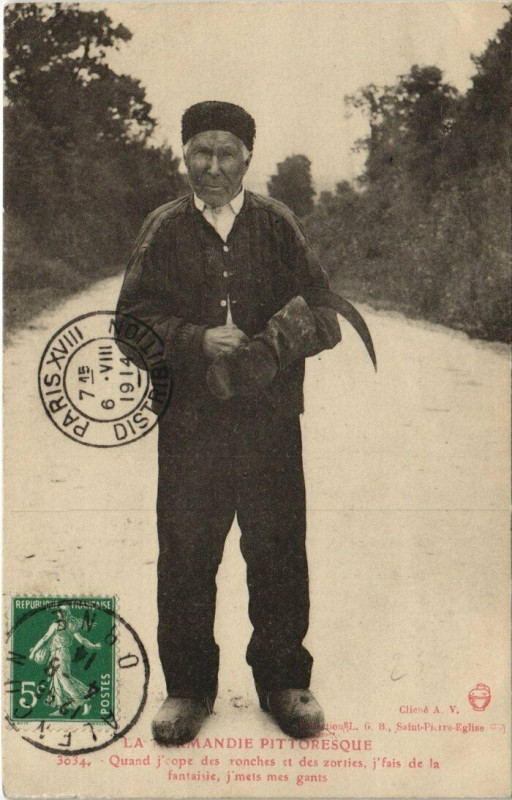 Carte postale ancienne La Normandie Pittoresque, un type