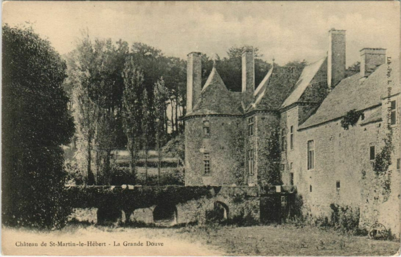 Carte postale ancienne Chateau de Saint-Martin le Hebert-La Grande Douve