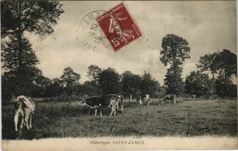 Carte postale ancienne Paturages Saint-James à Saint-James