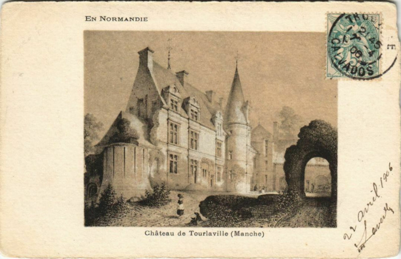 Carte postale ancienne Chateu de Tourlaville