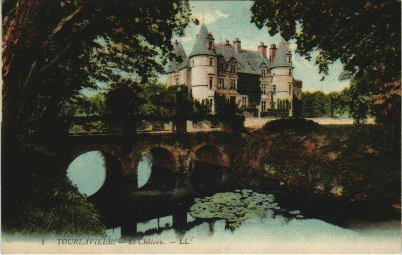 Carte postale ancienne Tourlaville-Le Chateau