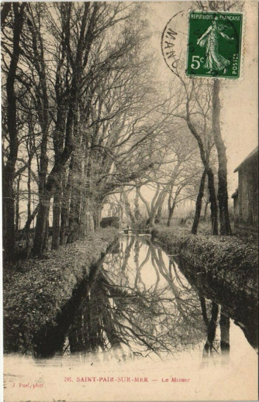 Carte postale ancienne Saint-Pair-sur-Mer-Le Miroir à Saint-Pair-sur-Mer