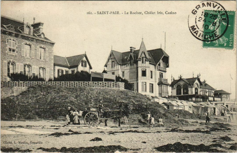 Carte postale ancienne Saint-Pair-Le Rocher-Chalet Iris-Casino