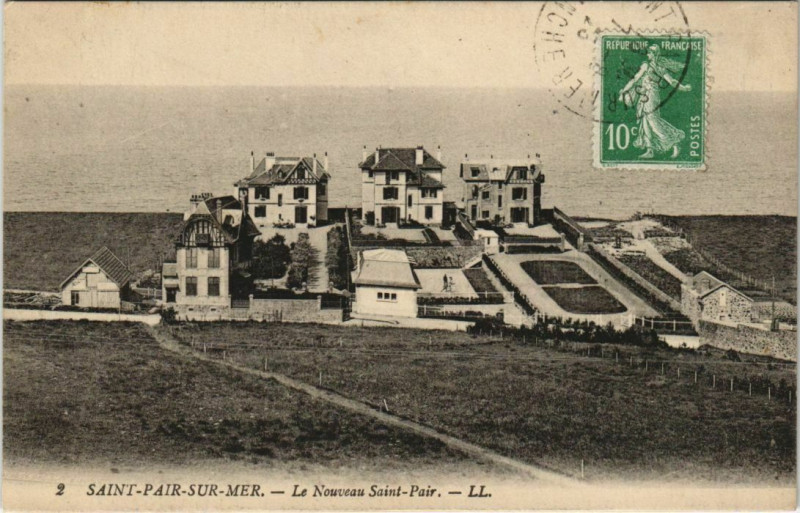 Carte postale ancienne Saint-Pair-sur-Mer-Le Nouveau Saint-Pair à Saint-Pair-sur-Mer
