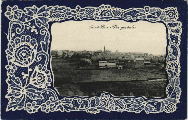 Carte postale ancienne Saint-Pair-Vue générale