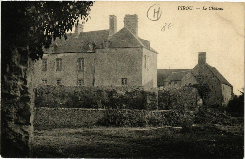 Carte postale ancienne Pirou - Le Cháteau à Pirou