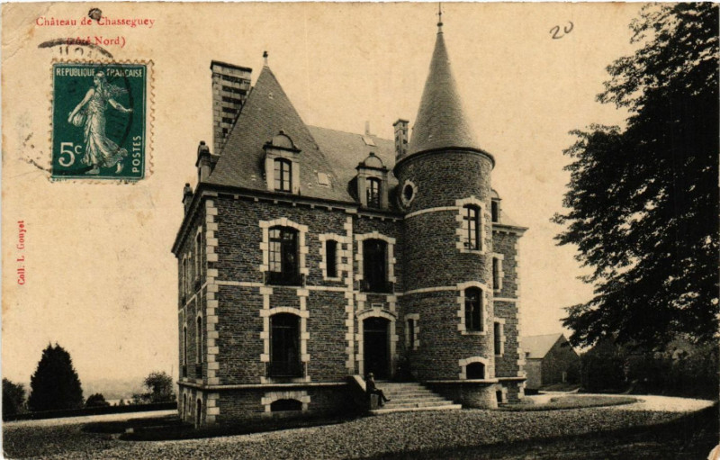 Carte postale ancienne Cháteau de Chasseguey (coté Nord)