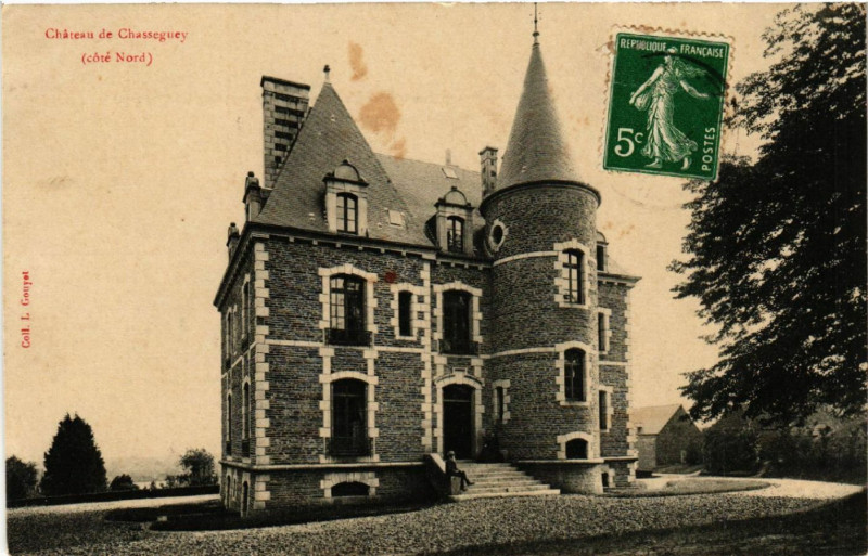 Carte postale ancienne Cháteau de Chasseguey (coté Nord)
