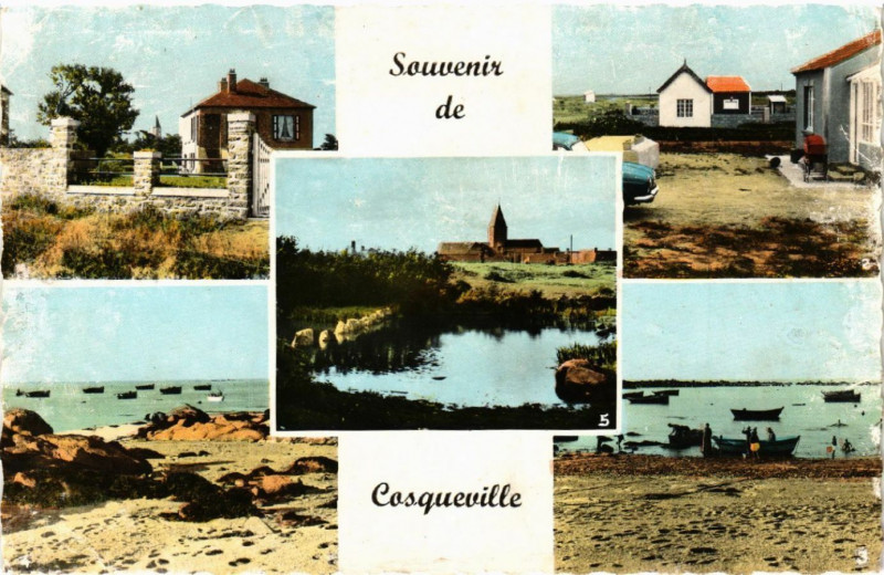 Carte postale ancienne Souvenir de Cosqueville