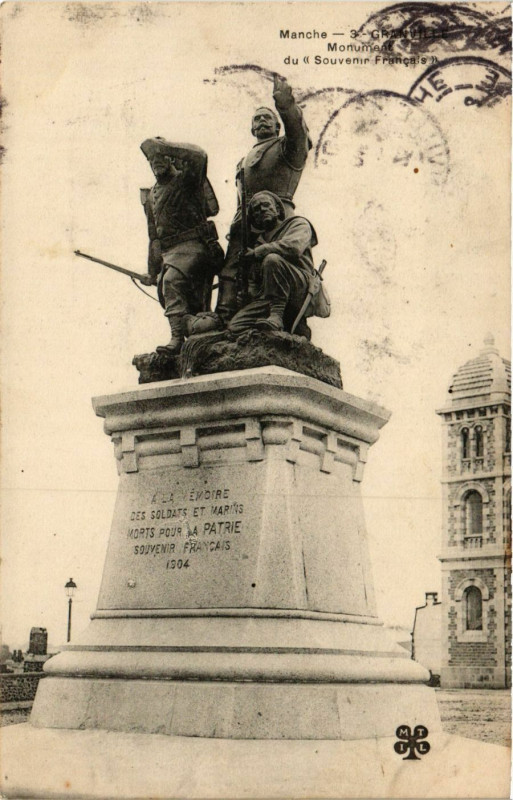Carte postale ancienne Manche - Monumentale du Souvenir Francais