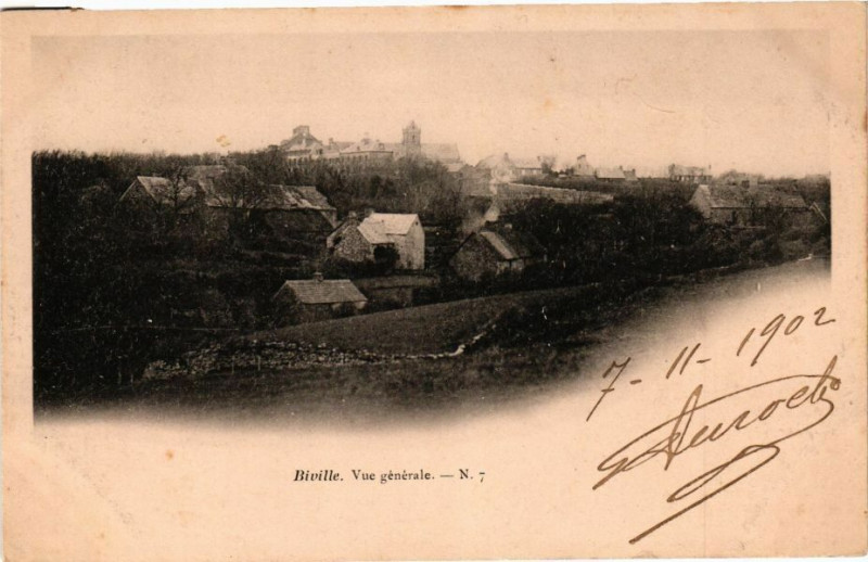 Carte postale ancienne Biville Vue générale