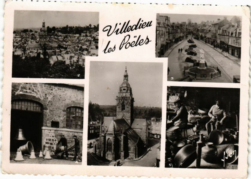 Carte postale ancienne Villedieu-les-Poeles