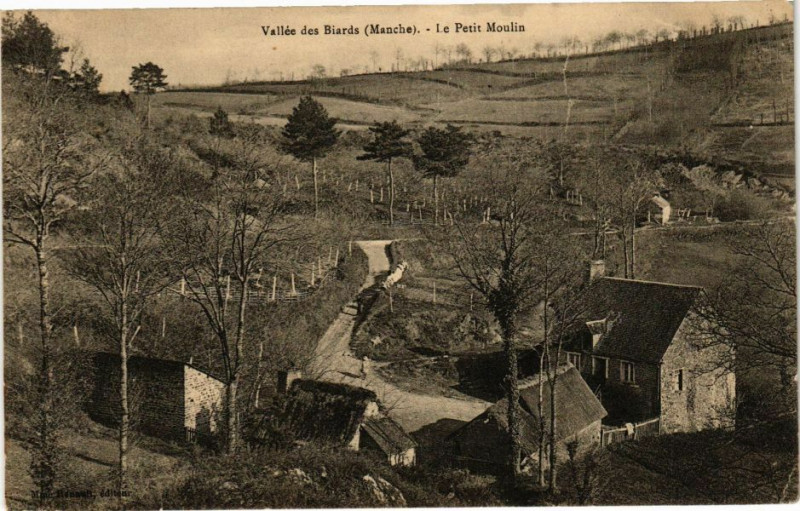 Carte postale ancienne Vallée des Biards - Le Petit Moulin