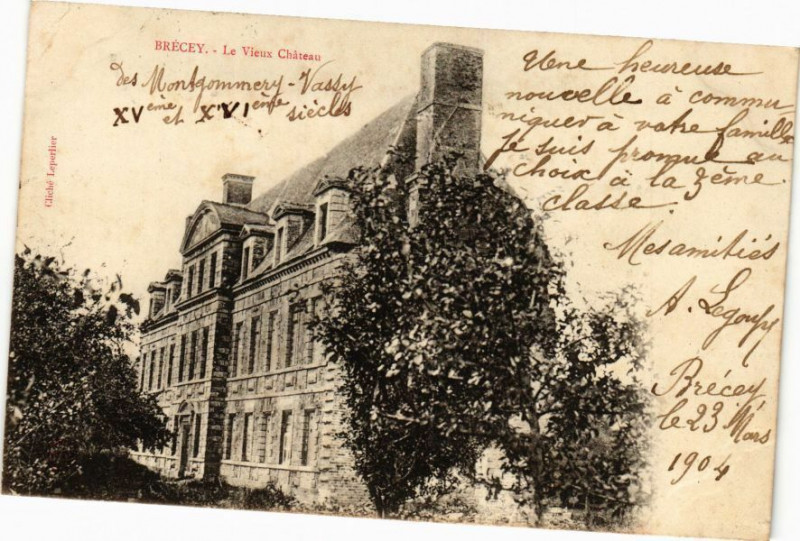 Carte postale ancienne Brecey - Le Vieux Chateau à Brécey