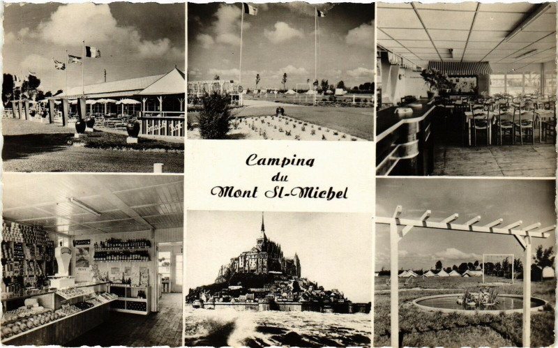 Carte postale ancienne Camping du Mont-Saint-Michel