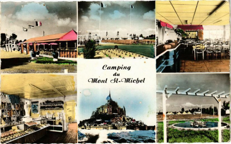 Carte postale ancienne Camping du Mont-Saint-Michel