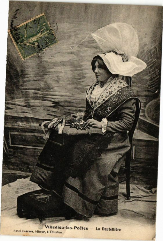 Carte postale ancienne Villedieu - les-Poeles - La Denteiliere
