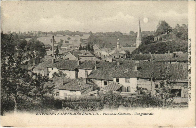 Carte postale ancienne Sainte-Menehoud Vue Generale
