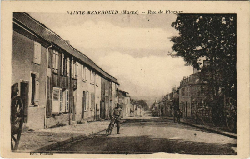 Carte postale ancienne Sainte-Menehould - Rue de Florion à Sainte-Menehould