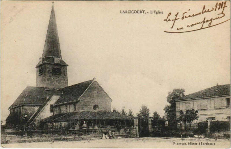 Carte postale ancienne Labizcourt - L'Eglise