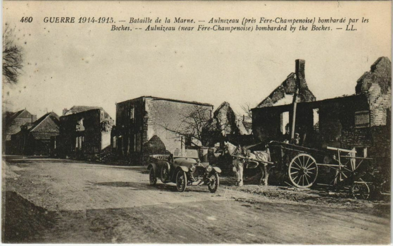 Carte postale ancienne Bataille de la Marne - Aulnizeau