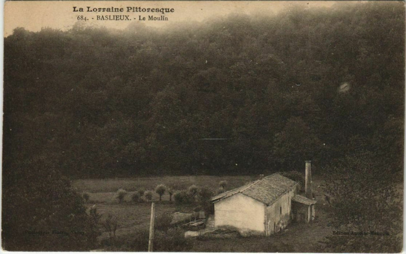 Carte postale ancienne Baslieux - Le Moulin